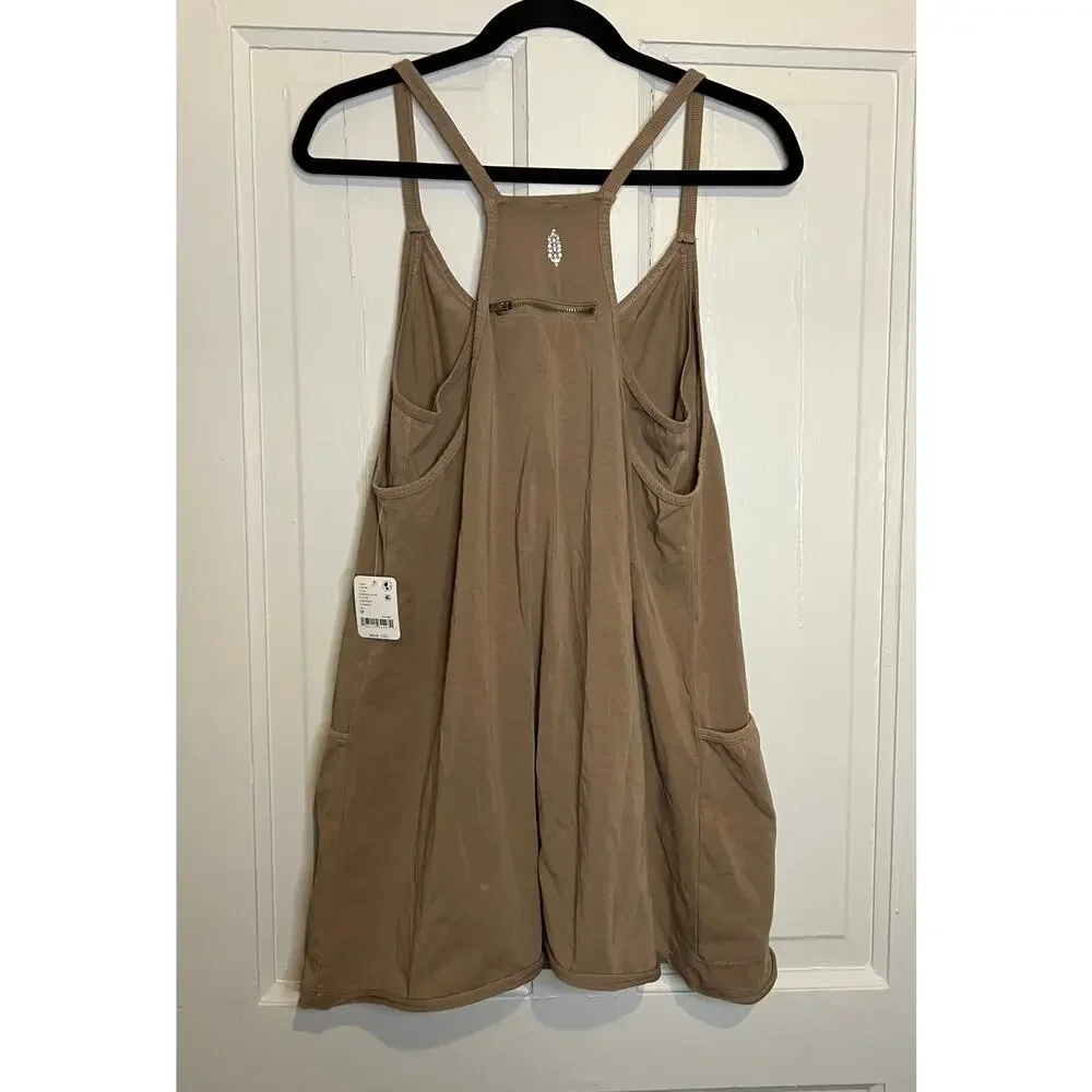 FP Movement Hot Shot V-Neck Sleeveless Patch Pocket Mini Dress Medium (B120337) - Picture 4 of 11